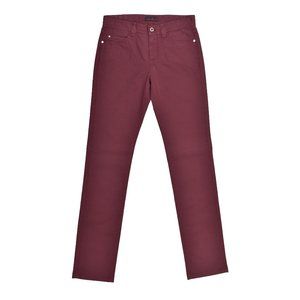 LORO PIANA MEN'S JEAN STYLE BURGUNDY PANTS